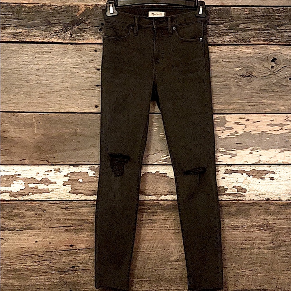 Madewell 9” Raw Hem High Rise Jeans